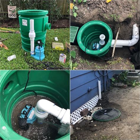 sump pump junction box|backyard sump pump kit.